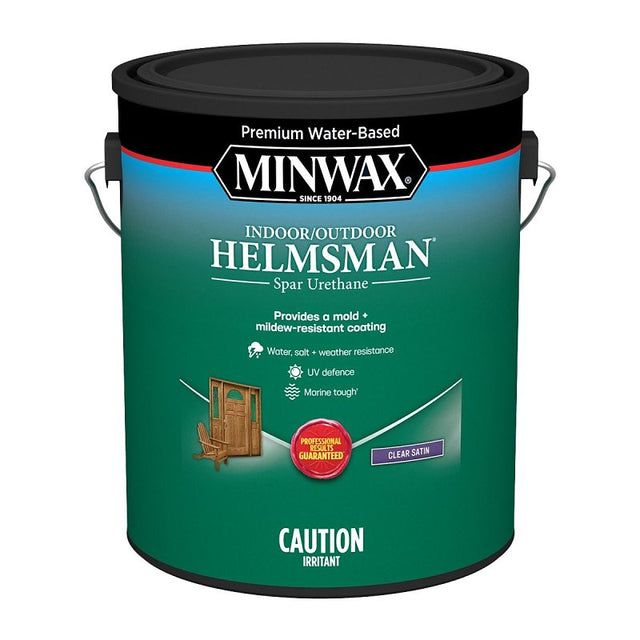 Minwax Helmsman CM4309004 Spar Urethane Varnish, Satin, Clear, 3.78 L, Pack of 2