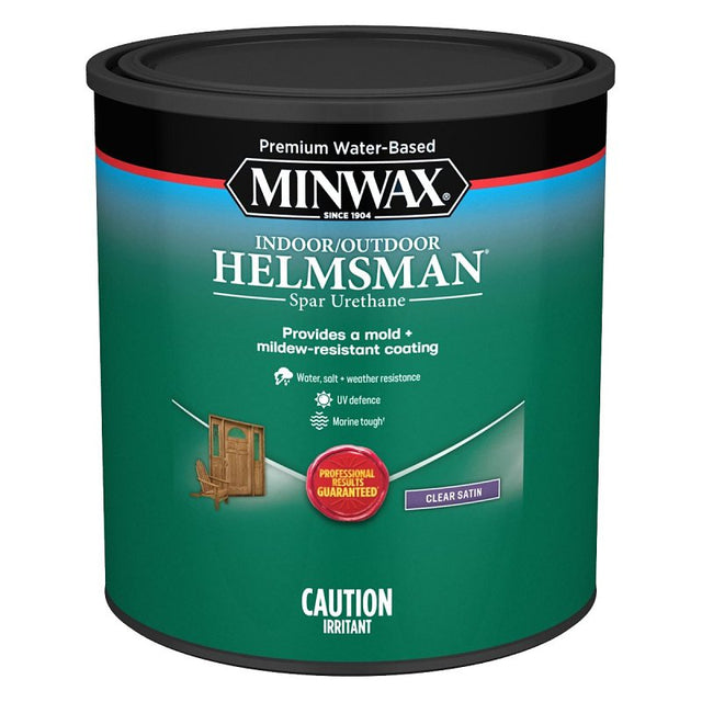 Minwax Helmsman CM4306004 Spar Urethane Varnish, Satin, Clear, 946 mL