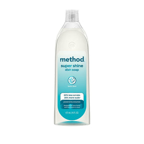 method Super Shine 11297 Dish Soap, 16 oz Bottle, Liquid, Dewy Daze