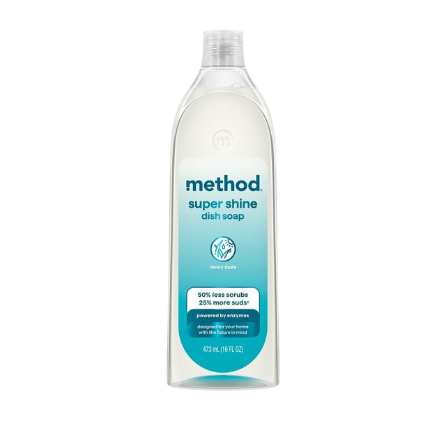 method Super Shine 11297 Dish Soap, 16 oz Bottle, Liquid, Dewy Daze