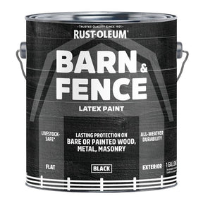BARN & FENCE PAINT FLT BLK 1GA, Pack of 2