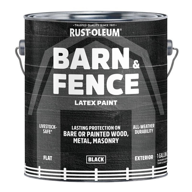 BARN & FENCE PAINT FLT BLK 1GA, Pack of 2
