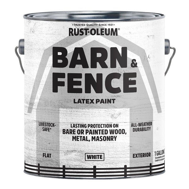 BARN & FENCE PAINT FLT WHT 1GA, Pack of 2