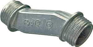 Halex 04010 Rigid Offset Nipple, 1 in, Zinc, Each