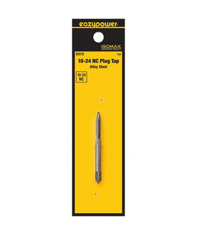 Isomax 82515 Machine Screw Tap, #10-24 Thread, NC Thread, Plug Chamfer, Tungsten Steel