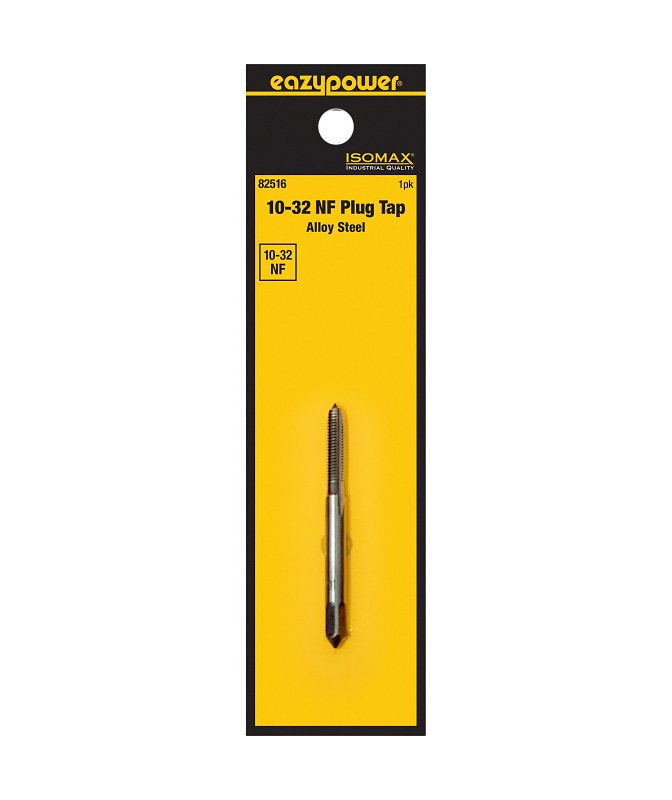 Isomax 82516 Machine Screw Tap, #10-32 Thread, NF Thread, Plug Chamfer, Tungsten Steel