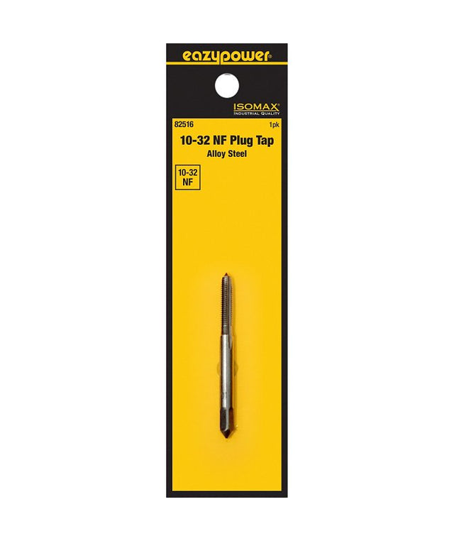 Isomax 82516 Machine Screw Tap, #10-32 Thread, NF Thread, Plug Chamfer, Tungsten Steel