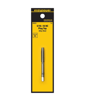 Isomax 82523 Fractional Tap, 5/16-18 Thread, NC Thread, Plug Chamfer, Tungsten Steel