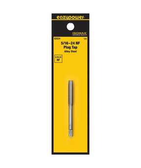 Isomax 82524 Fractional Tap, 5/16-24 Thread, NF Thread, Plug Chamfer, Tungsten Steel