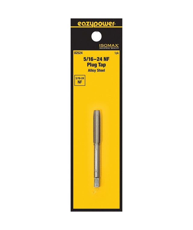 Isomax 82524 Fractional Tap, 5/16-24 Thread, NF Thread, Plug Chamfer, Tungsten Steel