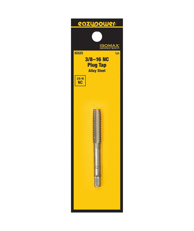 Isomax 82525 Fractional Tap, 3/8-16 Thread, NC Thread, Plug Chamfer, Tungsten Steel