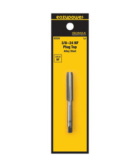 Isomax 82526 Fractional Tap, 3/8-24 Thread, NF Thread, Plug Chamfer, Tungsten Steel