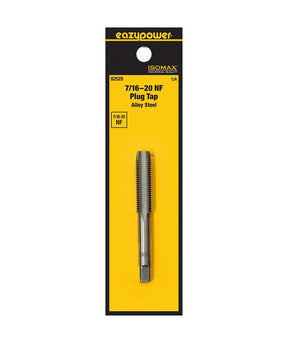 Isomax 82528 Fractional Tap, 7/16-20 Thread, NF Thread, Plug Chamfer, Tungsten Steel
