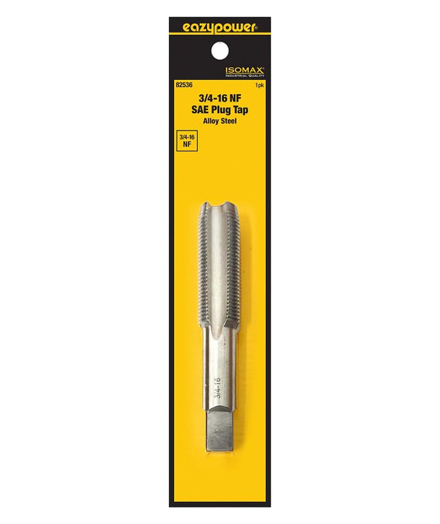 Isomax 82536 Straight Flute Tap, 3/4-16 Thread, UNF Thread, Plug Chamfer