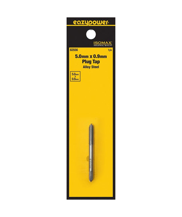 Isomax 82556 Tap, M5x0.9 Thread, Plug Chamfer, Tungsten Steel