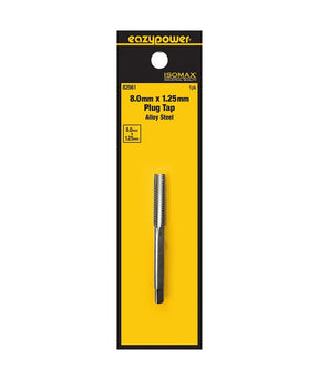 Isomax 82561 Tap, M8x1.25 Thread, Plug Chamfer, Tungsten Steel
