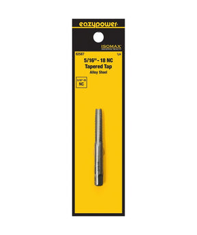 Isomax 82587 Fractional Tap, 5/16-18 Thread, NC Thread, Taper Chamfer, Tungsten Steel