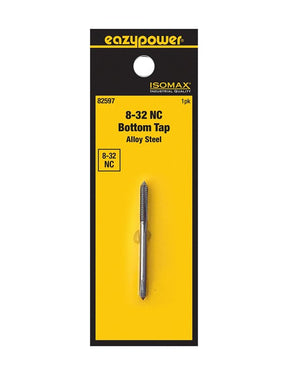 Isomax 82597 Machine Screw Tap, #8-32 Thread, NC Thread, Bottom Chamfer, Tungsten Steel
