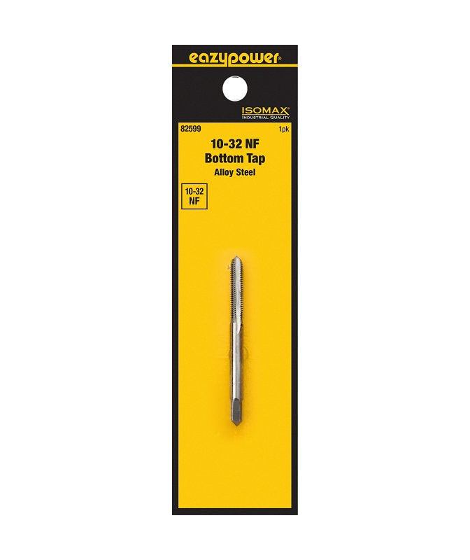 Isomax 82599 Machine Screw Tap, #10-32 Thread, NF Thread, Bottom Chamfer, Tungsten Steel