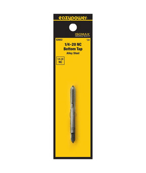 Isomax 82602 Fractional Tap, 1/4-20 Thread, NC Thread, Bottom Chamfer, Tungsten Steel