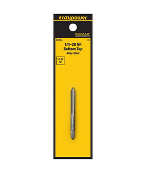 Isomax 82603 Fractional Tap, 1/4-28 Thread, NF Thread, Bottom Chamfer, Tungsten Steel