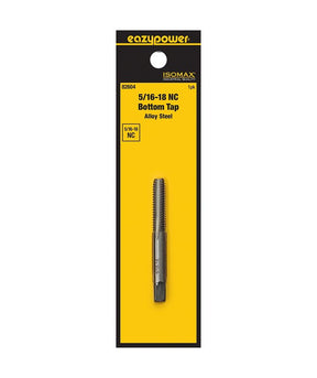 Isomax 82604 Fractional Tap, 5/16-18 Thread, NC Thread, Bottom Chamfer, Tungsten Steel