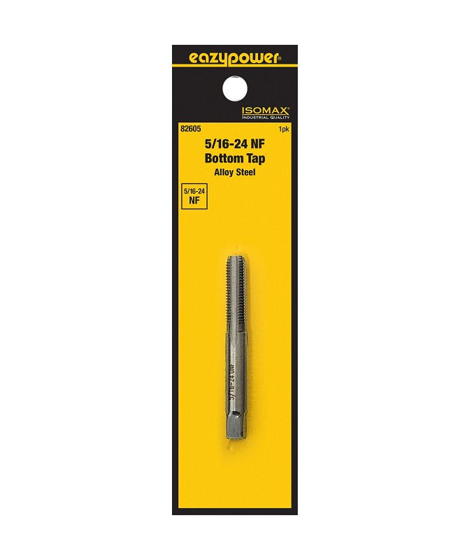 Isomax 82605 Fractional Tap, 5/16-24 Thread, NF Thread, Bottom Chamfer, Tungsten Steel