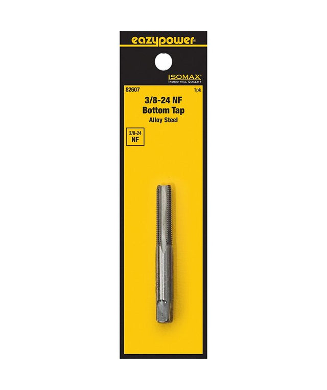 Isomax 82607 Fractional Tap, 3/8-24 Thread, NF Thread, Bottom Chamfer, Tungsten Steel