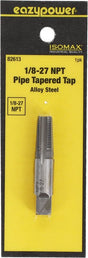 Isomax 82613 Pipe Tap, 1/8-27 Thread, NPT Thread, Taper Point, Tungsten Steel