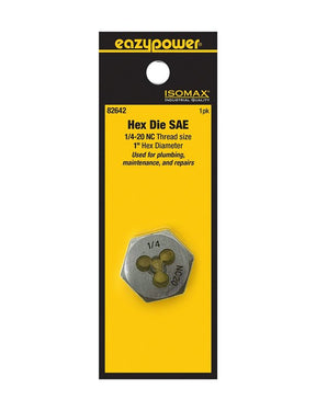 Isomax 82642 Fractional Die, 1/4-20 Thread, NC Thread