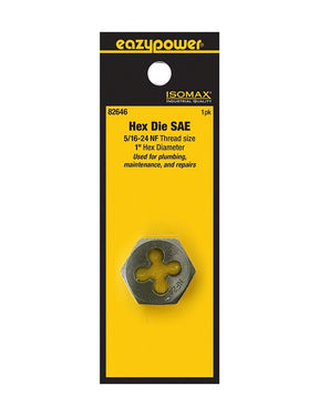 Isomax 82646 Fractional Die, 5/16-24 Thread, NF Thread