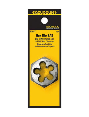 Isomax 82657 Fractional Die, 5/8-11 Thread, NC Thread