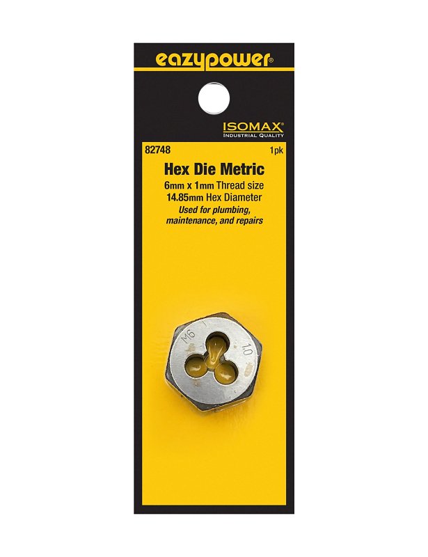 Isomax 82748 Plug Die, M6x1 Thread, Metric Thread