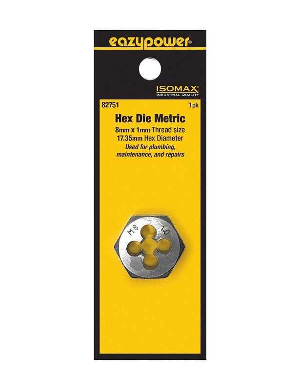 Isomax 82751 Plug Die, M8x1 Thread, Metric Thread