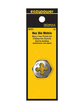 Isomax 82751 Plug Die, M8x1 Thread, Metric Thread