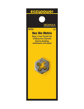 Isomax 82752 Plug Die, M9x1 Thread, Metric Thread