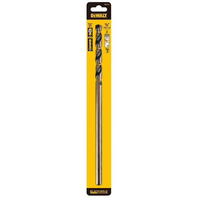 DRILL BIT HSS BLK OX 1/2X12IN