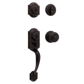Kwikset Montara, Signature Series 553MNHXJ 11P SMT RBP Handleset with Juno Knob, Traditional Lock, Arch Handle, 1 Grade