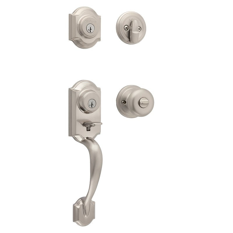 Kwikset Montara, Signature Series 553MNHXJ 15 SMT RBP Handleset with Juno Knob, Traditional Lock, Arch Handle, 1 Grade