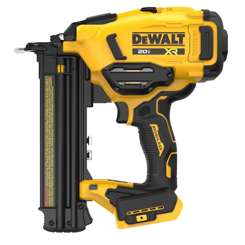 DEWALT XR Series DCN210B Cordless Nailer, Tool Only, 20 V, 18 ga Nail, Brad Nail Fastener, 5/8 to 2 in Fastener