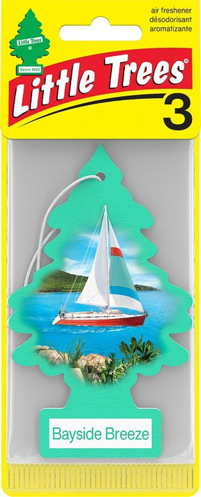 Little Trees U3S-37121 Pine Tree Air Freshener, Bayside Breeze