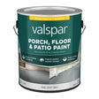 Valspar 009.0011636.007 Latex Porch, Floor and Patio Paint, Gray Sheen, Light Gray, 1 gal, 400 sq-ft Coverage Area, Pack of 4
