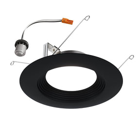 Halo LTT5607FSMB Recessed LED Trim, Plastic Lens, Plastic Body, Black, Matte