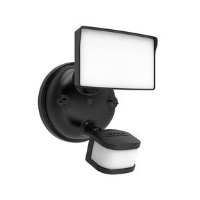 Halo SEC Series SEC1HSHWMBLK Security Floodlight, 120 V, 12 W, LED Lamp, 1515 Lumens, Polycarbonate Fixture