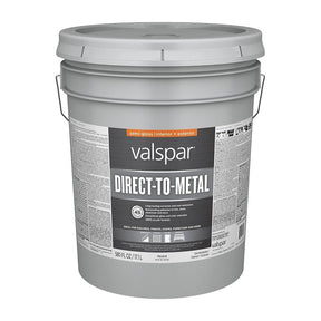 Valspar 007.5990183.008 Direct-To-Metal Paint, Semi-Gloss, Neutral Base, 5 gal