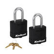 Kwikset 90260-044 Padlock, Keyed Alike Key, 0.35 in Dia Shackle, 1-1/2 in H Shackle, Boron Carbide Shackle, Steel Body