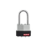 Kwikset 90260-106 Padlock, Keyed Different Key, 0.24 in Dia Shackle, 1-1/2 in H Shackle, Steel Shackle, 1-9/16 in W Body