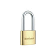 Kwikset 90260-324 Padlock, Keyed Different Key, 0.24 in Dia Shackle, 1-9/16 in H Shackle, Steel Shackle, Brass Body