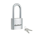 Kwikset 90260-425 Padlock, Keyed Different Key, 0.24 in Dia Shackle, 1-1/2 in H Shackle, Hardened Steel Shackle