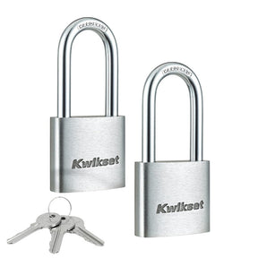 Kwikset 90260-426 Padlock, Keyed Different Key, 0.24 in Dia Shackle, 1-1/2 in H Shackle, Hardened Steel Shackle